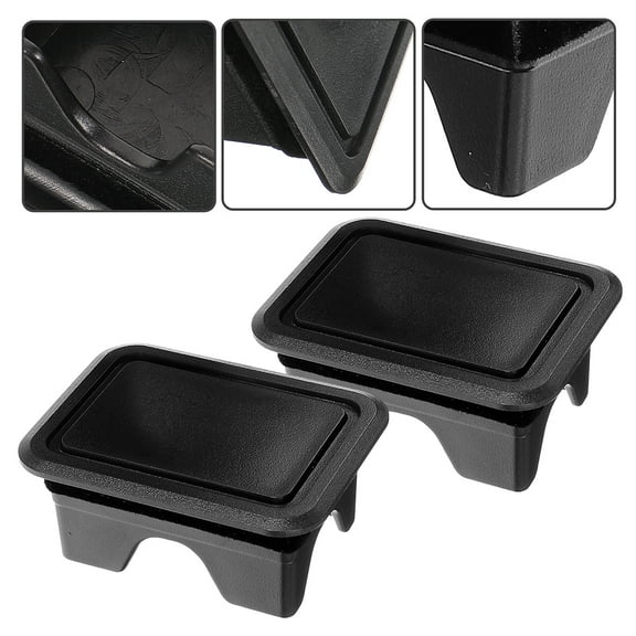 Beaupretty 2 Pairs Stake Pocket Cover Set Black Plastic Protection from Dirt Compatible with 2019-2021 Models
