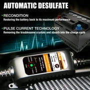 MOTOPOWER 12V 800mA Fully Automatic Battery Charger Battery Maintainer Trickle Charger Desulfator