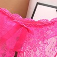 thumbnail image 5 of Aobny Pink Stretch Women's Panties Spring Crotchless Open Crotch Panties Sheer Lace Trendy Underpants,M-L, 5 of 5