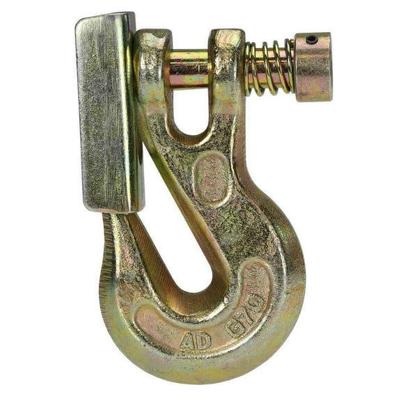 US Cargo Control 3/8 Inch, Grade 70, Clevis Grab Hook with Latch, Working Load Limit 6,600 Pounds