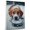 American English Coonhound, variant on Wirehaired Pointing Griffon Dog Playing Ice Hockey Stretched Canvas Size 8x12 – Sports Dog, Perfect for Animal Lovers, Wirehaired Pointing Griffon Dog Canvas, Ice Hockey Canvas Size Wall Art