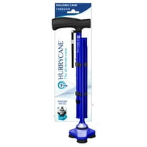 HurryCane HurryCane Freedom Edition Folding Cane with T Handle, Blue