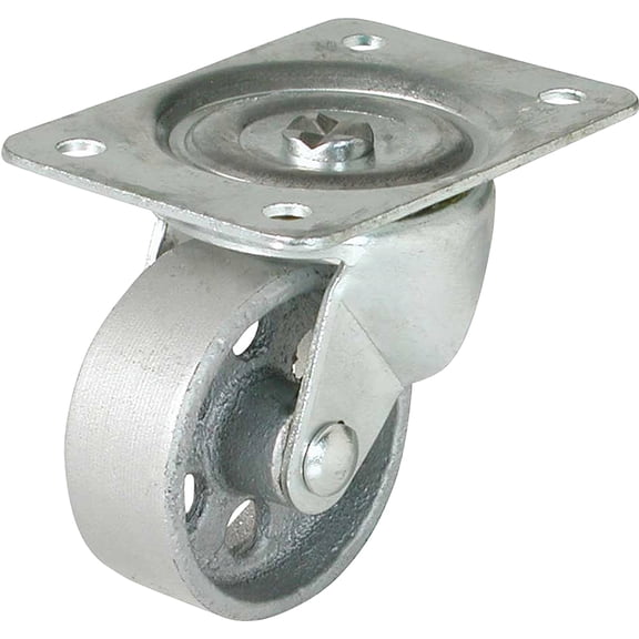 Shepherd Hardware Swivel Plate Caster 9782 - Cast-Iron, General-Duty - 4 In.