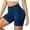 Blue, variant on Women's Yoga Shorts High Waist Control Butt Lifting Seamless Compression Workout Shorts For Running Gym Training
