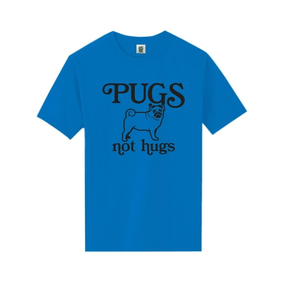 Pugs Not Hugs Short Sleeve Neon T-Shirt
