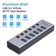thumbnail image 1 of Hub USB 3.0 alimentado, concentrador USB de 8 puertos con puerto lecto, 1 of 2