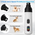 thumbnail image 5 of FINAQUA USB Rechargeable Pet Nail Grinder – Quiet Trimmer for Dogs, Cats & Rabbits, Safe Paw Grooming, 5 of 8