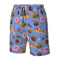 thumbnail image 4 of Logiee Fastfoods Print Mens Swim Trunks Quick Dry Board Shorts,Breathable Hawaii Beach Shorts Swimwear Bathing Suits-3X-Large, 4 of 6