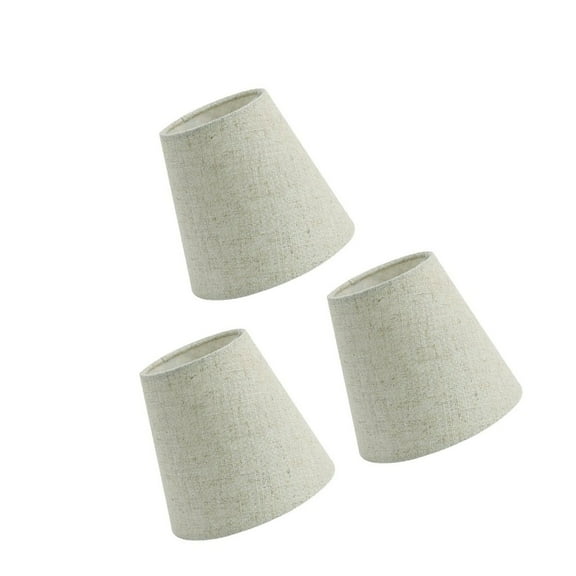 YIEMEEN Pack of 3 Small Lamp Shades Clip On Lamp Covers PVC Fabric Lighting Accessory