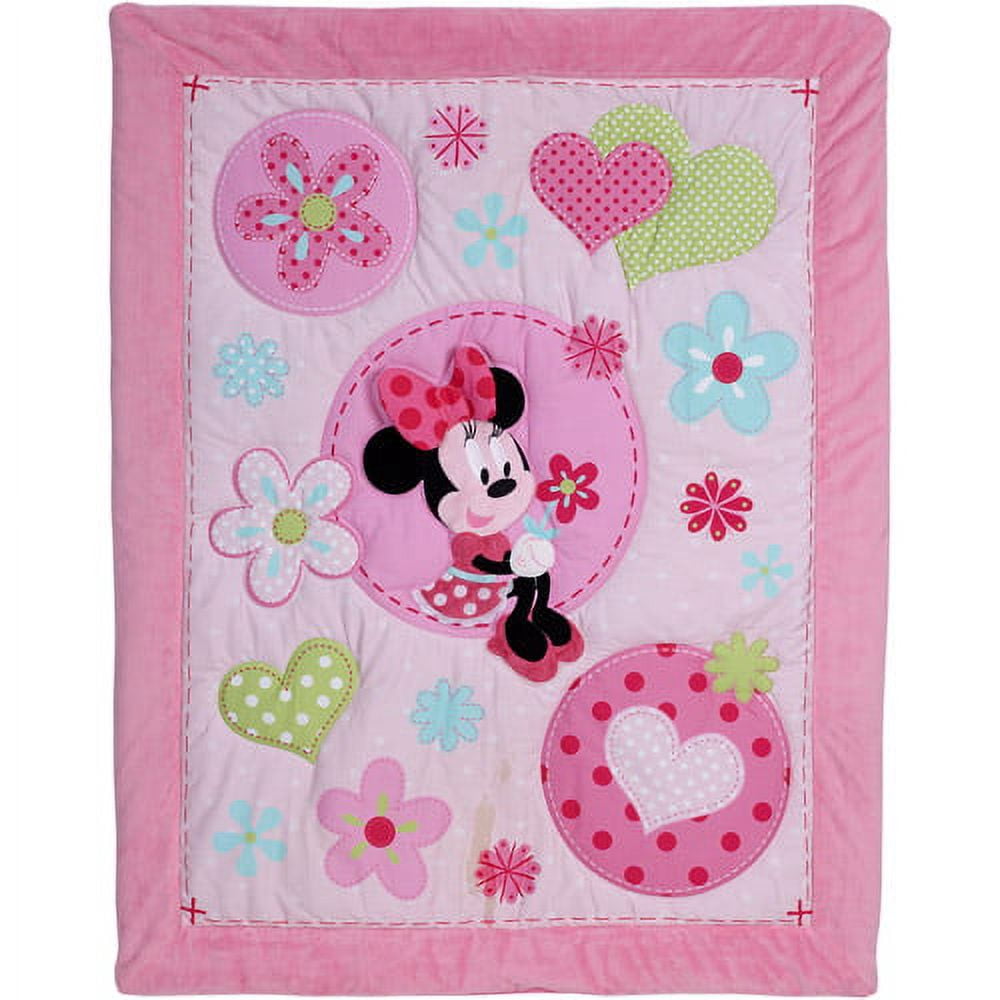 Disney Baby Minnie Mouse Sitting Pretty 3-Piece Crib Bedding Set
