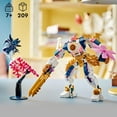 thumbnail image 4 of LEGO NINJAGO Sora’s Elemental Tech Mech Mini Ninja Toy, Customizable Figure, Adventure Toy Set for Kids with Sora Minifigure, Ninja Action Figure Gift for Boys and Girls Ages 7 and Up, 71807, 4 of 6