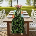thumbnail image 4 of Table Runners 60 Inches Long Dress Scarves, Spring Leaves Farmhouse Kitchen/Dining Table Runner, Small Coffee Tablerunners, Pastoral Garden Botanical Black 13x60 Inch, 4 of 9