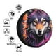 thumbnail image 4 of Fotbe Colorful Wolf Head A Funda de Llanta de Repuesto con Estampado, Engrosada, Ajuste Universal para Jeep, Remolque, RV, SUV, Camión-16 inch, 4 of 6