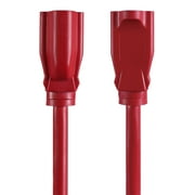 Hyper Tough 100FT 14AWG 3 Prong Red Extension Cord for Indoor and Outdoor Use, 13 Amps