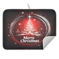 thumbnail image 5 of Ryvnso Christmas Background Dish Drying Mat for Kitchen Countertop 16x18 Small Dish Pad Drainer Rack Dish Sink Mats, 5 of 7