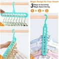 thumbnail image 4 of 4 Pack Clothes Hanger Organizer, 9 Holes Rotate Anti-Skid Folding Hanger with Multifunction Space Saving and Cascading Features for Heavy Clothes, Shirts Pants Dresses Coats, 4 of 7