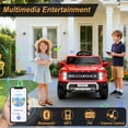 thumbnail image 5 of iYofe 12 Volt Ford F150 Raptor Powered Ride on Car Toy with Remote Control&Bluetooth, Red, 5 of 9