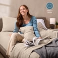 thumbnail image 4 of Bare Home Cozy Fleece Sheet Set - Extra Plush Polar Fleece - Deep Pocket - Twin, Sand, 4 of 10
