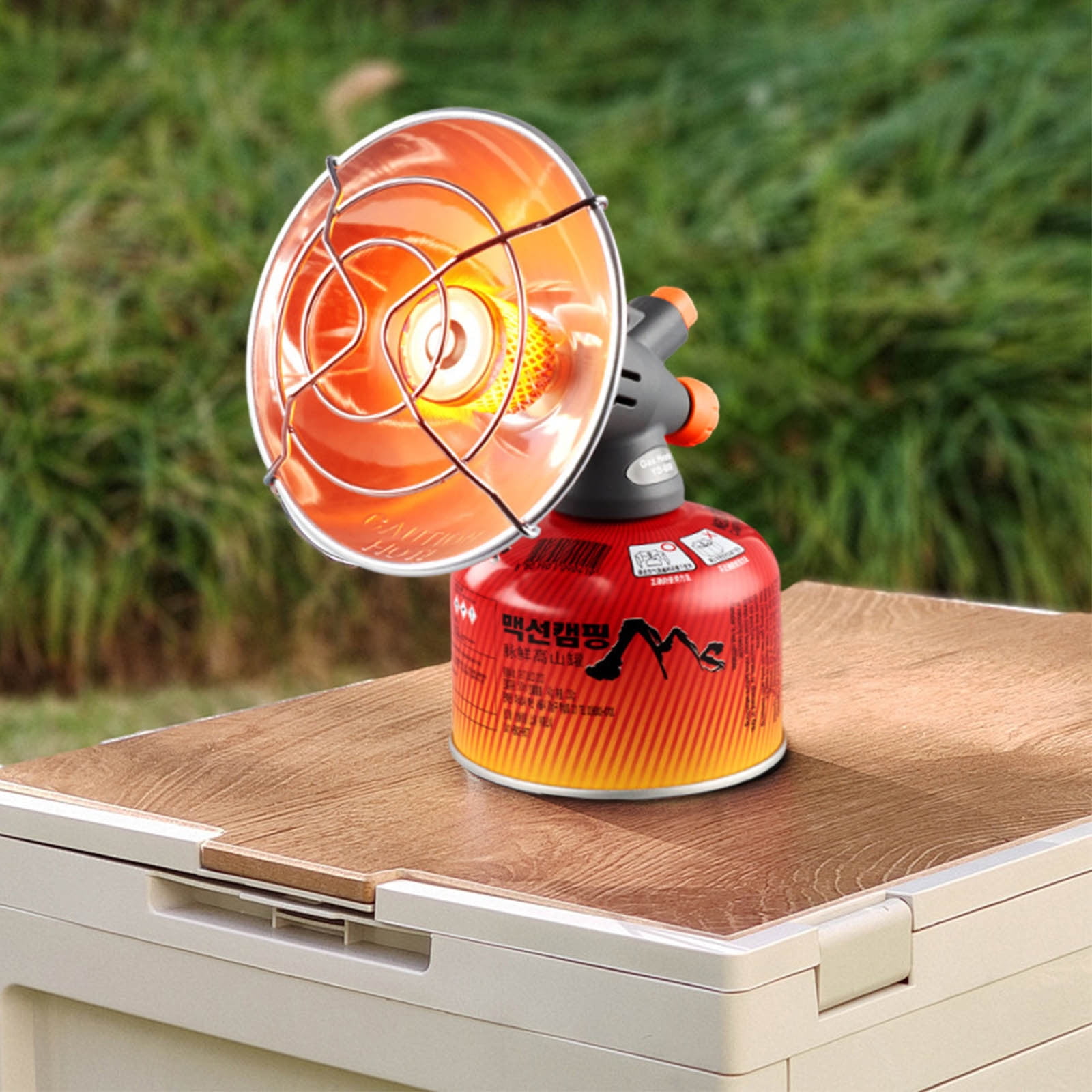 Portable Outdoor Heater Mini Camping Heater Fishing Heating Stove Fast Heating Gas Powered Tent Heater Lightweight Travel Warmer with Electronic Ignition