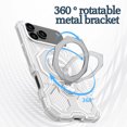 thumbnail image 4 of 17 Series Phone Case with Magnetic Stand, Air Cushion Anti-Drop Protection, Clear Matte Finish & 360° Rotatable Holder(for 17 Pro/17 Pro Max), 4 of 7