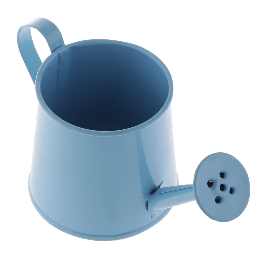 3Pcs Pastoral Style Colorful Metal Tin Flower Pot Mini Bonsai Watering Can 
