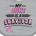 thumbnail image 4 of Inktastic My Aunt is a Survivor Breast Cancer Awareness Boys or Girls Baby Bib, 4 of 4