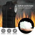 thumbnail image 3 of UKAP Men Electric Heated Vest Jacket Dual Control USB Washable Heating Jacket Vest Winter Outdoor Hiking Warm Waistcoat Winter Body Warmer For Birthday, Christmas Gifts, 3 of 8