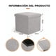 thumbnail image 3 of Puff Silla Cubo Organizador Plegable Con Cajón Almacenador, 3 of 4
