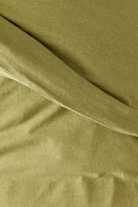 Pavish Export Moss Green Linen Bedding Duvet Cover Set Boho Comforter Quilt Donna Duvet Cover 2 Pillow Sham Full