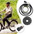 thumbnail image 3 of MYG for Electric Bicycle Pedal PAS Assistant Sensor 12 Magnets Speed Sensor for E-Bike Cycling Accessory Alloy Material 100cm Line Length SM-3A Compatible, 3 of 9