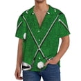 thumbnail image 1 of Fotbe Golf Sport Club Camisa Estampada de Manga Corta para Hombre, Casual de Verano, Estilo Playero, Sin Arrugas-3X-Large, 1 of 5