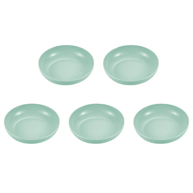 Haykey 5PCS Dinner Plates, 5.7Inch Impregnable Plastic Plates