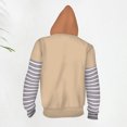 thumbnail image 4 of Sudadera de manga larga para hombre sudadera holgada con frente abierto abrigo informal para Cosplay de película, 4 of 6