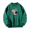 thumbnail image 4 of Sudadera para mujer, ropa deportiva básica de otoño, Tops para viajes, compras, oficina, señoras Verde, 4 of 7