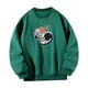 thumbnail image 4 of Sudadera con cuello redondo para mujer, lindos trajes de invierno con cuello redondo, Tops para uso diario, trabajo Verde, 4 of 7