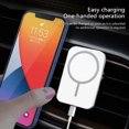thumbnail image 4 of Magnetic Wireless Car Charger for Phone, Fast Wireless Car Mount with Secure Air Vent Clamp, White, 4 of 8