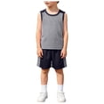 thumbnail image 3 of Baby Boy Sleepwear Set Hero Tee Shorts 18-24 Months 2-3 Years 3-4 Years Skin Friendly Breathable Lightweight Fabric Stretchy Band Daily Wear Easy Care (7-8 Years,Grey), 3 of 6