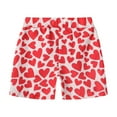 thumbnail image 5 of Akiihool Casual Shorts Boys' Quick Dry Pull on Shorts (Red,1-2 Years), 5 of 5