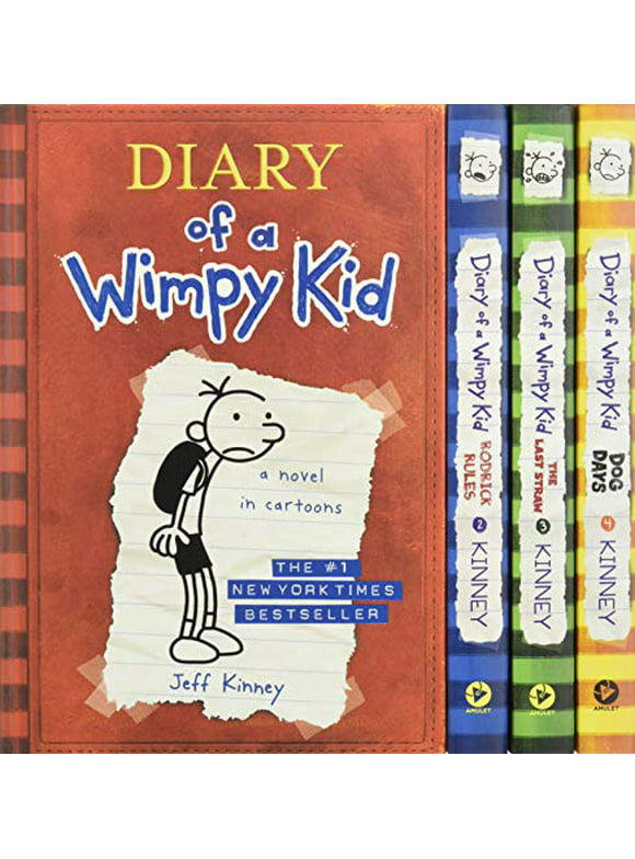Pre-Owned Diary of a Wimpy Kid Box of Books 1-4 Revised Paperback