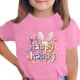 thumbnail image 1 of Manga Corta Crop Top para Niños Pascua Impresa Cuello Redondo Casual Tee 3-14 Años, 1 of 5