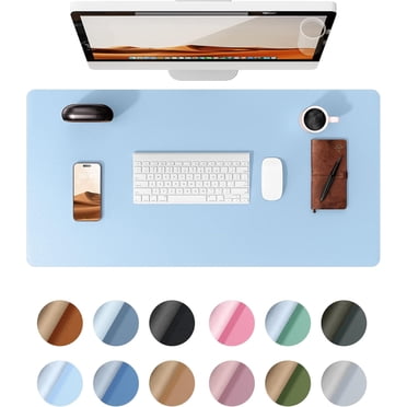 35x17 Inch Desk Computer Pad ZBRANDS Large Leather Desk Mat, Office Writing Pad, 24 x 17 inches ...