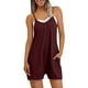 thumbnail image 2 of mfyjkho Pantalones Cortos Para Mujer, Mono Corto Con Tirantes, Sin Mangas, Informal, Liso, De Verano Para Mujer Pantalones Cortos De Yoga M, 2 of 8