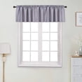 thumbnail image 2 of Haperlare 60"Wx15"L Valances Gray Short Window Valance Curtains Blackout Cafe Kitchen Valance for Living Room, 1 Panel, 2 of 6