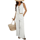 thumbnail image 3 of Conjunto de 2 Piezas para Mujer: Chaleco con Cuello en V y Cintura con Lazo, Pantalones Casuales de Pierna , , Talla XL, 3 of 9