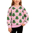 thumbnail image 3 of Chandail à Capuche Imprimé pour Petites Filles Manches Longues Col Rond Chandail en Molleton Confortable Doux Décontracté Hiver Graphique Imprimé pour Enfants 18 Mois Pantalon de Survêtement Garçon Grande Filles Chandail à Capuche à Fermeture à Glissière Rose 7-8 Ans, 3 of 7