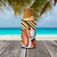 thumbnail image 3 of Carolines Treasures LH9242MUK Basset Hound Candy Cane Holiday Christmas Ultra Hugger for slim cans Slim Can multicolor, 3 of 6