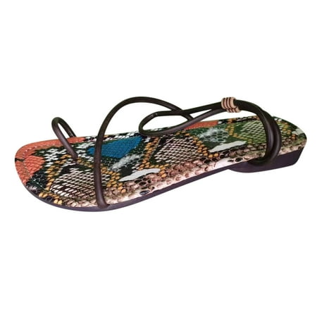 

Summer Saving Clearance! Kukoosong Flat Sandals for Women Beach Sandals Summer Non-Slip Causal Slippers Women s Sandals Coffee 37