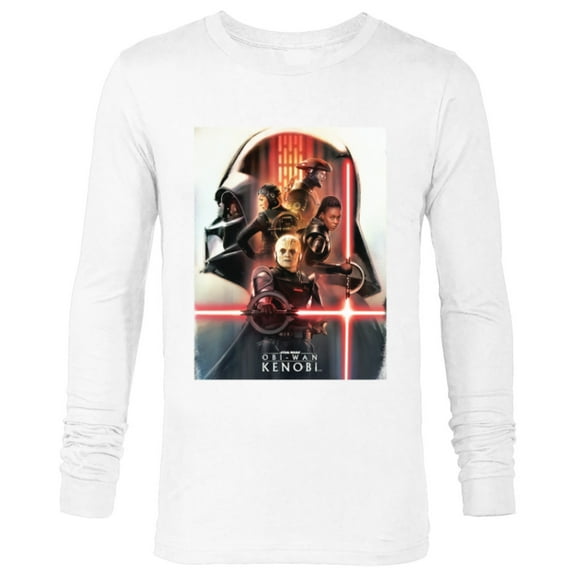 Star Wars Obi-Wan Kenobi Character Poster - Long Sleeve T-Shirt for Men - Customized-White
