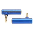 thumbnail image 3 of 2pcs 3.5mm Male To Female O Adapter Right Angle Stereo Headphone Cable Jack Plugblue, 3 of 5