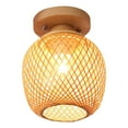 thumbnail image 1 of Bambú Montaje empotrado Luz de techo Lámpara Sombra Estilo rural Accesorio colgante para jinwen  Pantalla de lámpara, 1 of 7